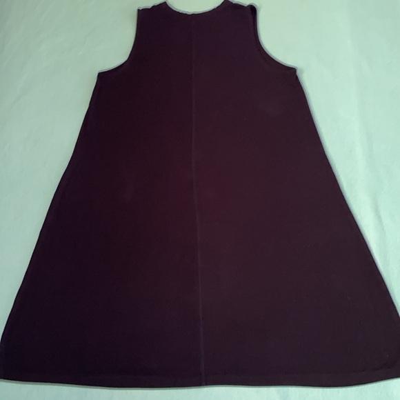 TIME AND TRU sleeveless crewneck tank midi dress sapphire dark blue size 12-14 - Picture 5 of 8